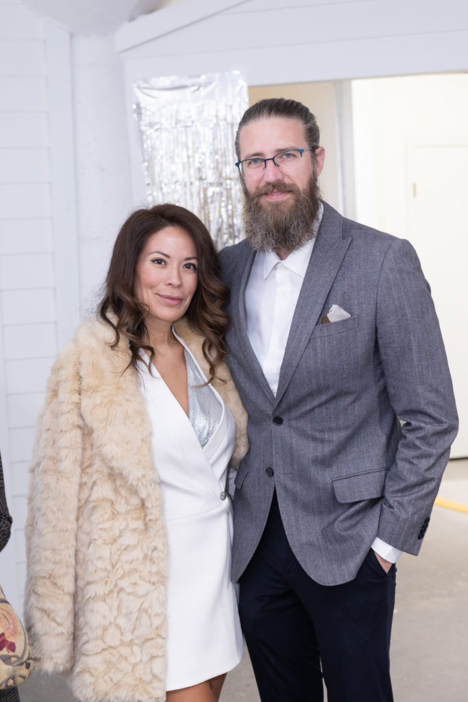 Mariposa Thomson, Tyler Fuller at the 25th Art on the Avenue anniversary event (Photo by Wilson Parish)