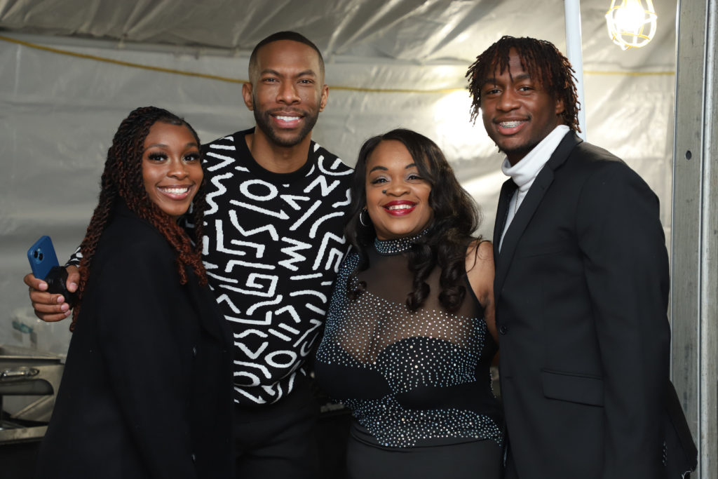 Amiya Henderson, Jonathan Martin, Teresa Arceneaux, Jamaal Wiley at The Houston Museum of African American Culture Champagne & Ribs (Photo by Patryce Coleman Jackson)