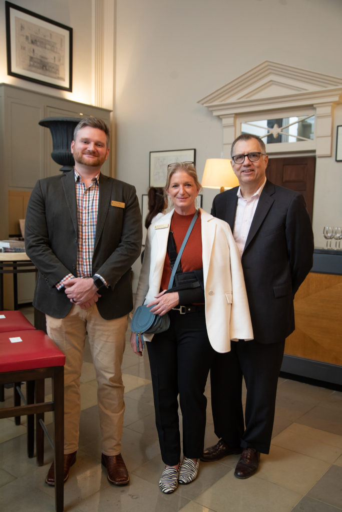 Austin Wilson, Kristy Geary, Hill Swift at Greenwood King Thomas Kligerman lecture and book signing (Photo by Miroma Photography)