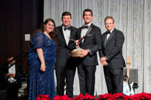 Constance White Volunteer Service Award Recipient Richard Mercer with Lia Vallone, Billy Arnold _ Dominic Macklon (Photo by Fulton Davenport/PWL Studio)