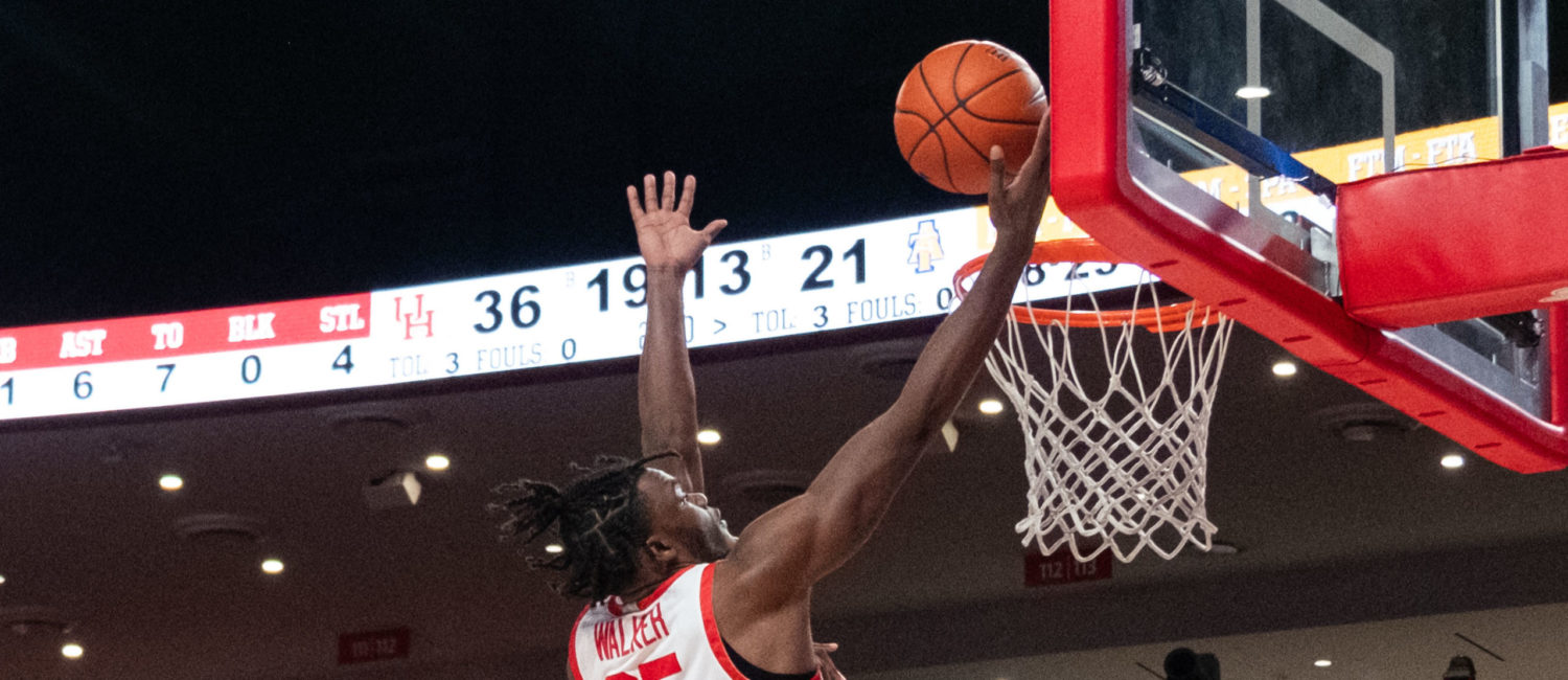Jay Bilas UH forward Jarace Walker knows how to finish. (Photo by F. Carter Smith)