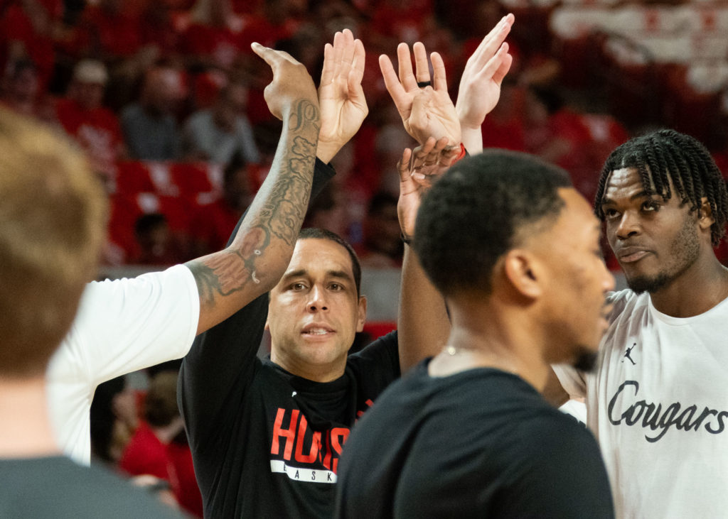 UH assistant coach Kellen Sampson knows how to relate to players. (Photo by F. Carter Smith)
