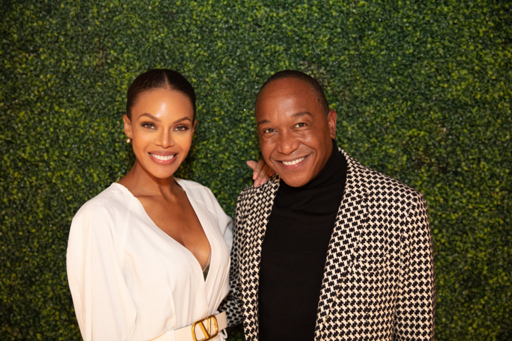Crystle Stewart, Don Deye at the Elizabeth Anthony evening celebrating Jason Wu and benefiting the American Heart Association.