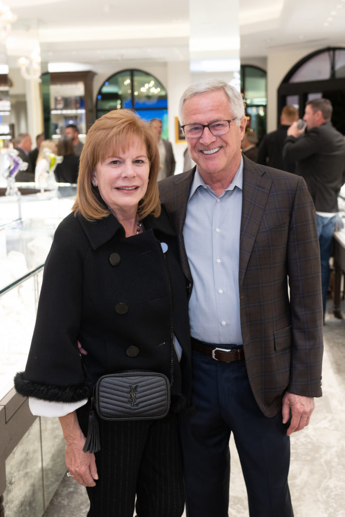 Julie & James Goughary at the Valobra Master Jewelers' Ferrari Festival kick-off soirée. (Photo by Wilson Parish)