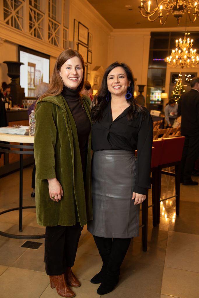 Daphne LaPlante, Linley Stroud at Greenwood King Thomas Kligerman lecture and book signing (Photo by Miroma Photography)