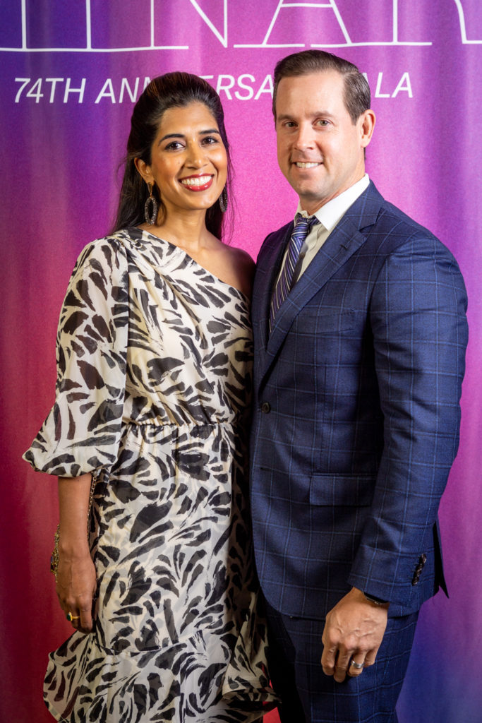 Divya & Chris Brown at the Art League Houston Luminaries Gala (Photo by Alex Barber and Laura Burlton) 