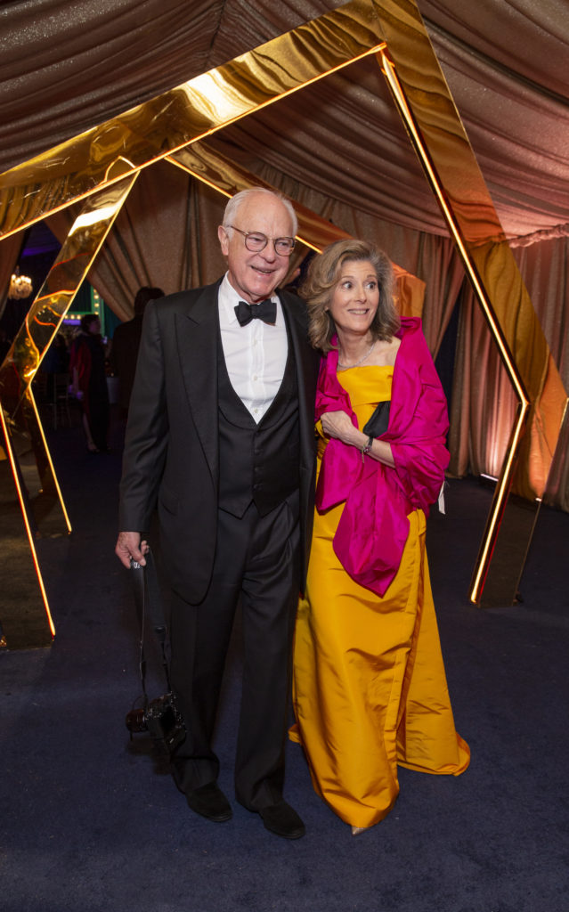 Francois & Susan de Menil at The Menil Collection's 'Cirque Surréaliste' 35th anniversary gala (Photo by Jeny Antill)