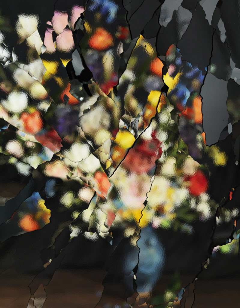 Ori Gersht's "On Reflection - Material 01" (2014) at the FotoFest Fine Print Auction (Courtesy the artist and Yancey Richardson Gallery) 
