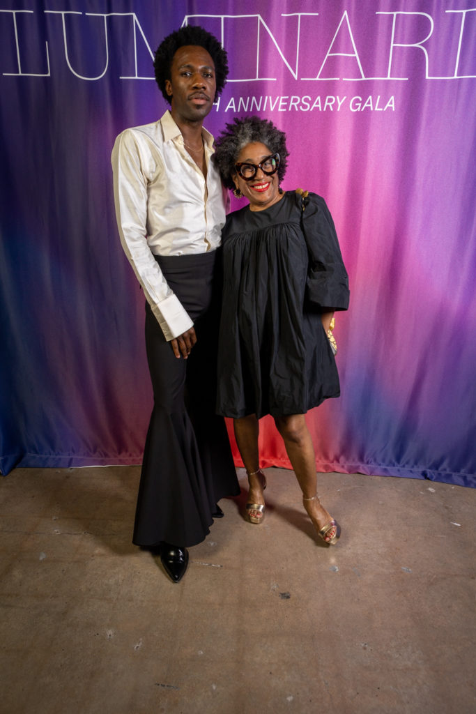 Hakeem Adewumi, Marion Marshall at the Art League Houston Luminaries Gala (Photo by Alex Barber and Laura Burlton)