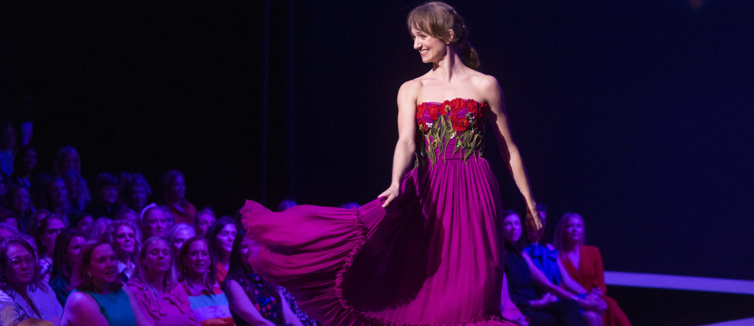 Hannah Wood at the Texas Ballet Theater Caren Koslow Fashion Show and Luncheon at Bass Hall in Fort Worth. (Photo by Sharon Ellman)
