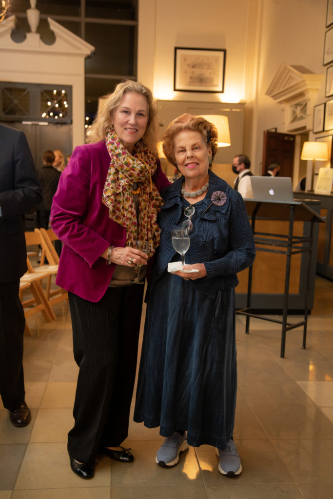 Hester Hawkins, Mimi Lloyd at Greenwood King Thomas Kligerman lecture and book signing (Photo by Miroma Photography)