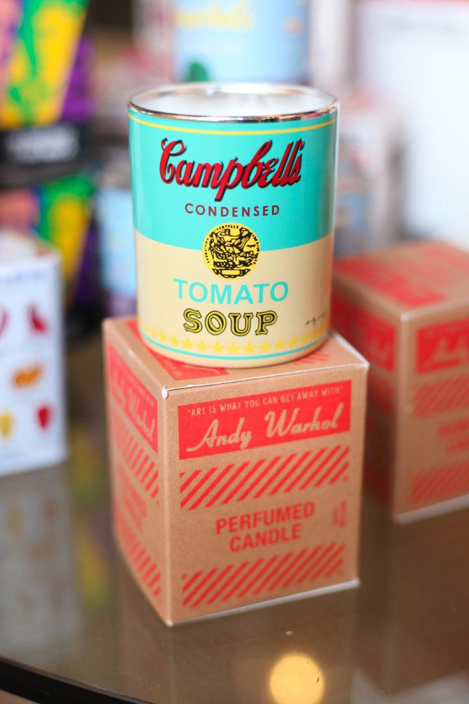 Warhol-inspired merch at West Chelsea Contemporary Cocktail (Photo by Chris Pierre Bachman)