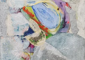 Sandi Seltzer Bryant’s “Iceland Series #8,” 2020, was painted at Winter Street Studios. (Courtesy the artist and Hooks-Epstein Galleries)