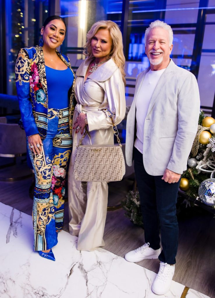 Iraida Brown, Theresa Roemer, Danny Brown at Construction Concepts Holiday Party for a Cause (Photo by Hung L. Truong Photography)