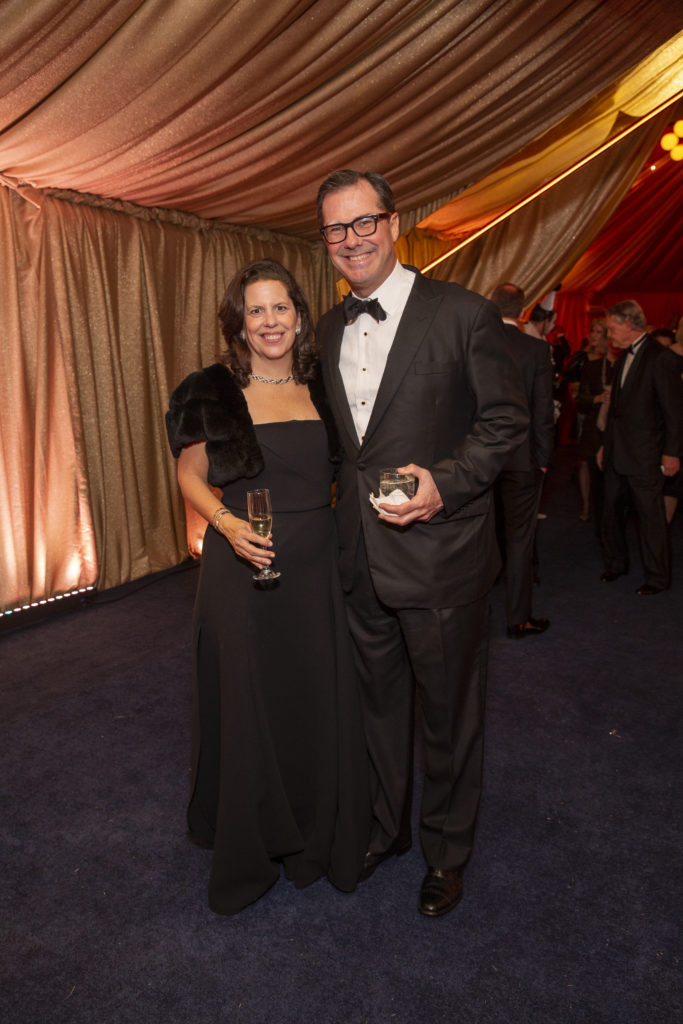 Isabel & Ransom Lummis at The Menil Collection's 'Cirque Surréaliste' 35th anniversary gala (Photo by Jeny Antill)