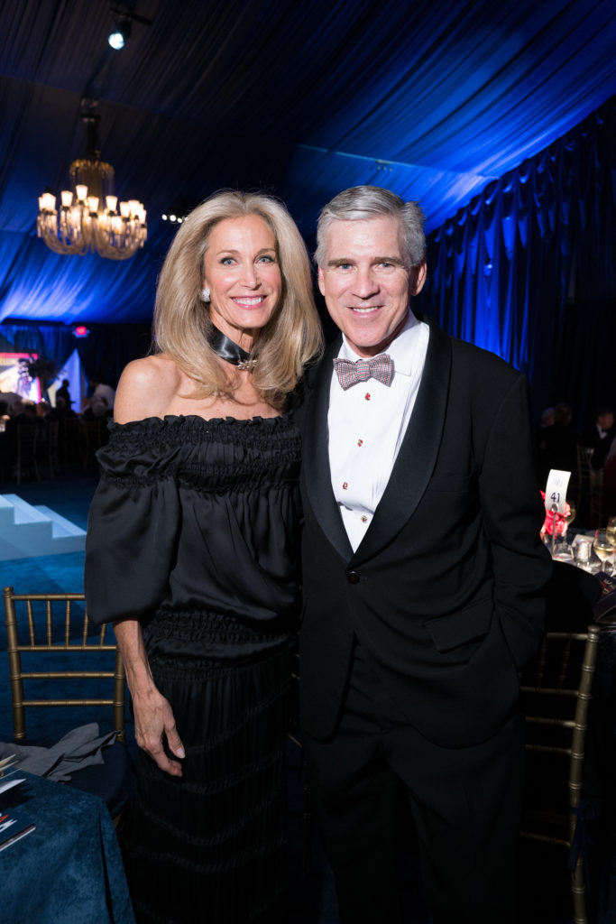 Janet & Paul Hobby at The Menil Collection's 'Cirque Surréaliste' 35th anniversary gala (Photo by Daniel Ortiz)