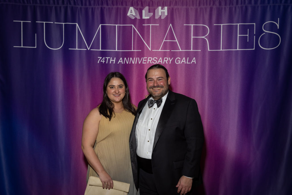 Jasmine Sadeghpour, ALH president Nima Farzaneh at the Art League Houston Luminaries gala (Photo by Alex Barber and Laura Burlton)