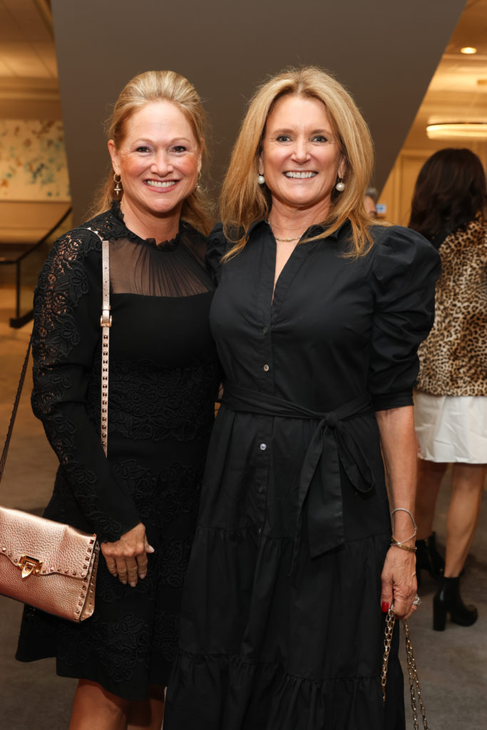 Kiki Wilson, Amy Hinson at the Child Advocates Angels of Hope luncheon. (Photo by Priscilla Dickson)