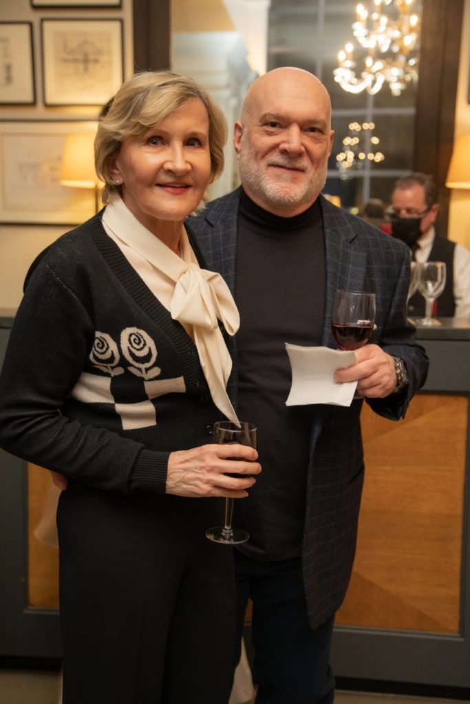 Karin Tennant, Larry Plotsky at Greenwood King Thomas Kligerman lecture and book signing (Photo by Miroma Photography)