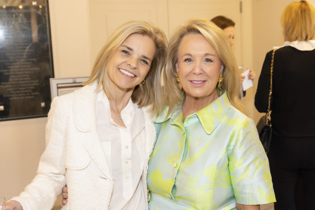 Kelly Pumphrey and Lauri Lawrence at the Texas Ballet Theater Caren Koslow Fashion Show and Luncheon at Bass Hall in Fort Worth, Texas on December 8, 2022. (Photo by Ellman Photography) 