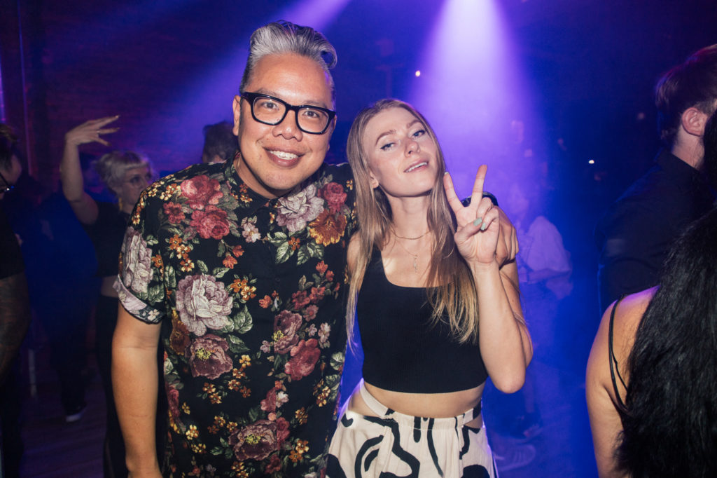 Kevin Abrantes, Yulia Barishovets at the Dallas Contemporary Gala (Photo by Jonathan Zizzo)