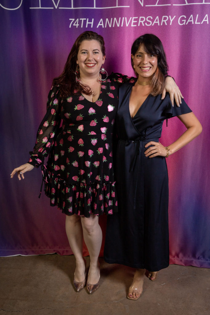 Lindsey Slavin, Nohelia Vargas Bolivar at the Art League Houston Luminaries Gala (Photo by Alex Barber and Laura Burlton)