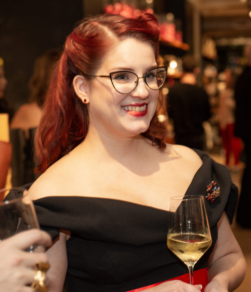 Champagne Lallier brand ambassador Madeleine Thompson (Photo by George Fiala)