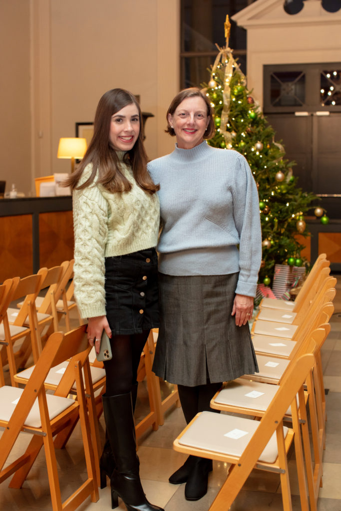 Mariana Perez, Becky Andress at Greenwood King Thomas Kligerman lecture and book signing (Photo by Miroma Photography)