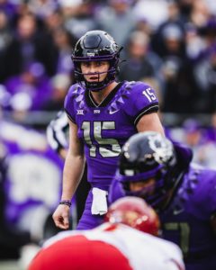 Max Duggan seams to soar, especially under pressure.