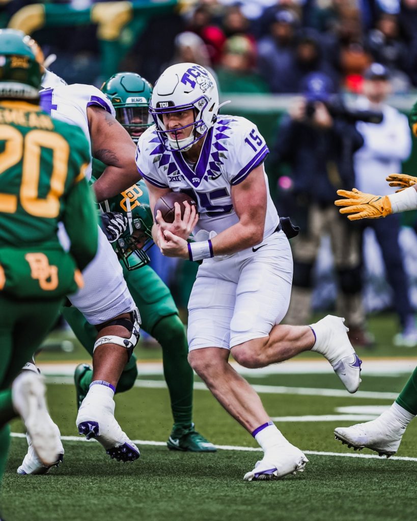Max Duggan was TCU's third leading rusher this season propelling his team to its first ever slot in the National Championship.