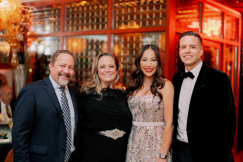 Guest, Melissa DeMontrond, Nancy & Jose Almodovar at the Nan and Company Properties holiday bash at MAD.  (Photo by Jared Hernandez, Nan Studios)