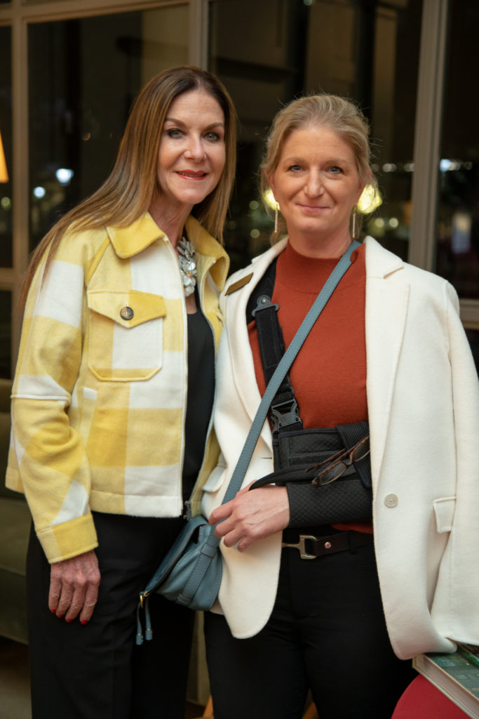 Nicole Griswold, Kristy Geary at Greenwood King Thomas Kligerman lecture and book signing (Photo by Miroma Photography)
