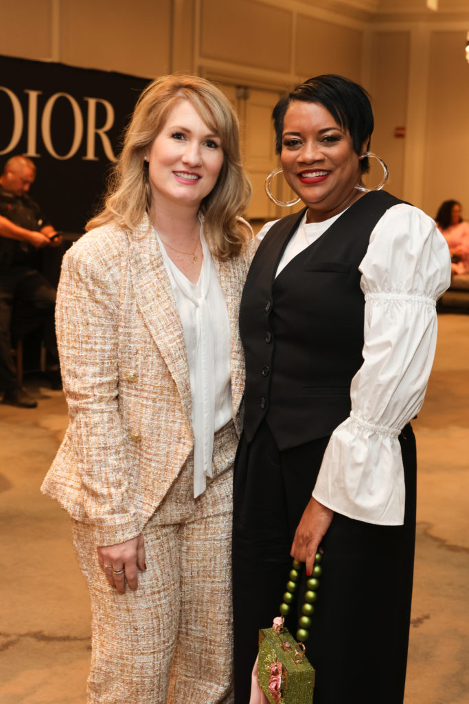 Paige Bennett, Katrina Patrick at the Child Advocates Angels of Hope luncheon. (Photo by Priscilla Dickson)