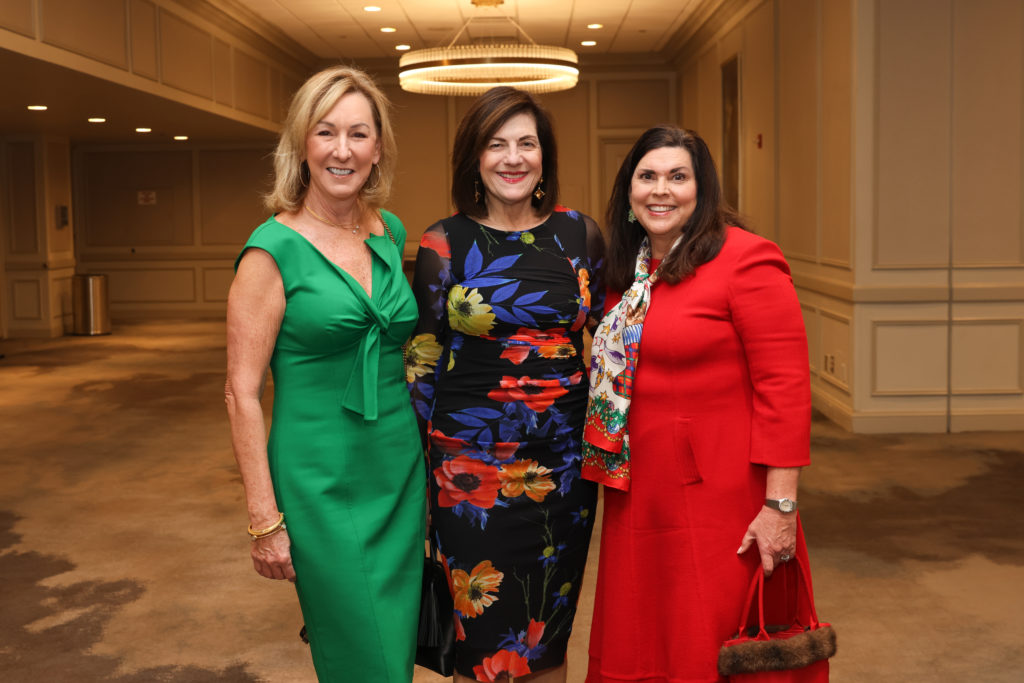 Shelley Boyer, Ellie Francisco, Lesha Elsenbrook at the Child Advocates Angels of Hope luncheon. (Photo by Priscilla Dickson)