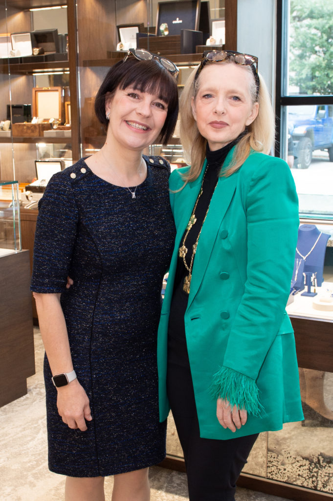 Sara Sarboraria, Christina Valobra at Valobra Master Jewelers holiday party.