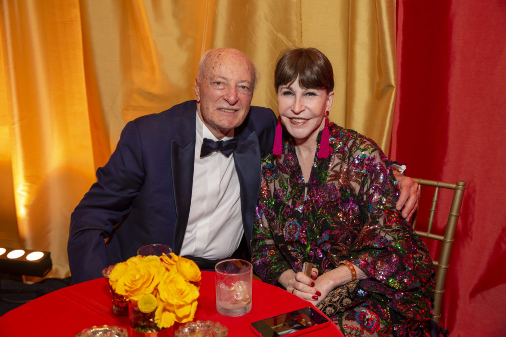Shafik Rifaat & Shelby Hodge at The Menil Collection's 'Cirque Surréaliste' 35th anniversary gala (Photo by Jenny Antill)