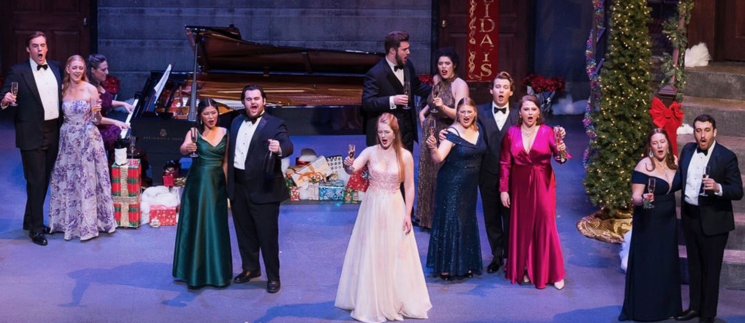 Rice University's Shepherd School of Music opera students perform during the 'Spirit of the Season' concert (Photo by Trish Badger)
