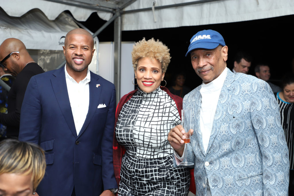 State Representative Ron Reynolds, City Councilwoman Tiffany Thomas, John Guess Jr. at The Houston Museum of African American Culture Champagne & Ribs (Photo by Patryce Coleman Jackson)