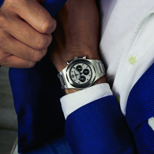 Tenenbaum Girard-Perregaux Stainless Steel Laureato Chronograph Watch