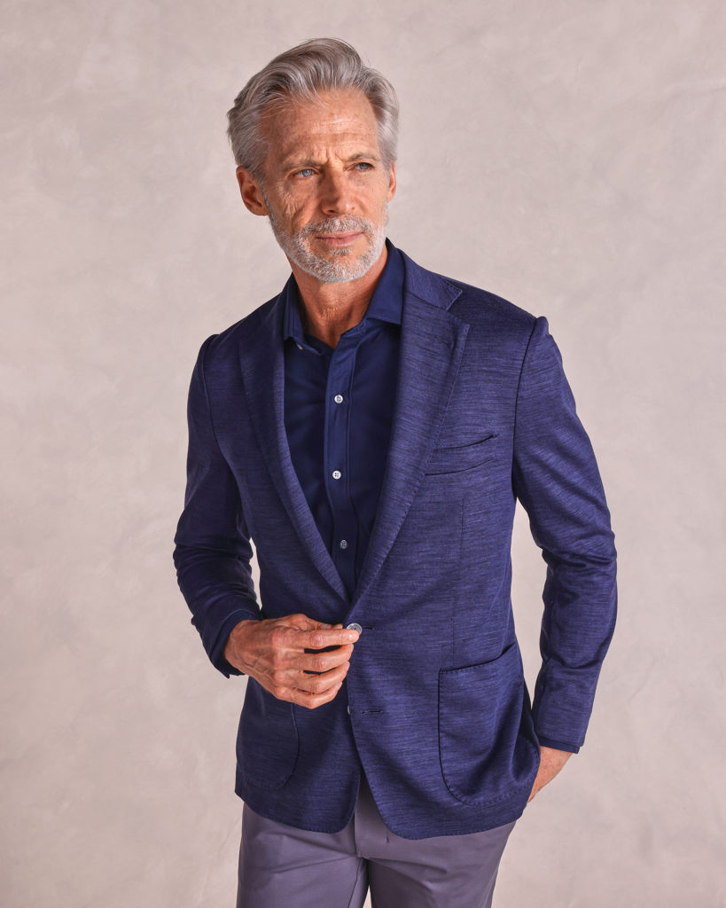 For the world traveler...The Wayfarer Performance Wool Soft Jacket.