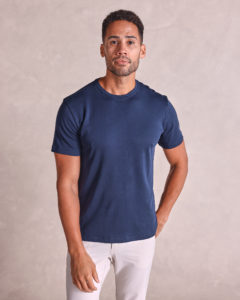 TheLuxeSupima-CrewNeckSSTee-Navy-01