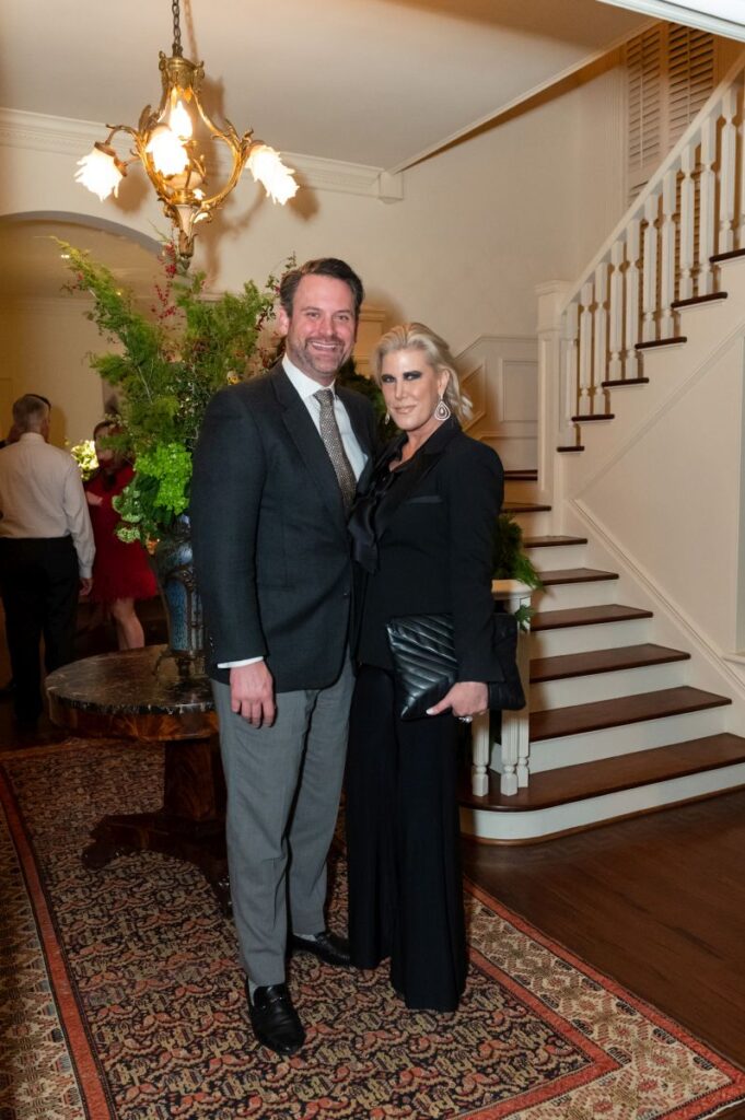 Trent Hrncir, Courtney Hopson at Legacy Community Health's Holiday Schmooze. (Photo by Killy Chavez)