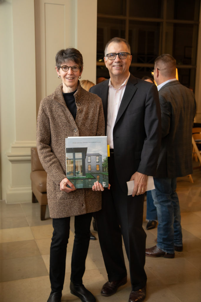 Virginia Kelsey, Hill Swift at Greenwood King Thomas Kligerman lecture and book signing (Photo by Miroma Photography)