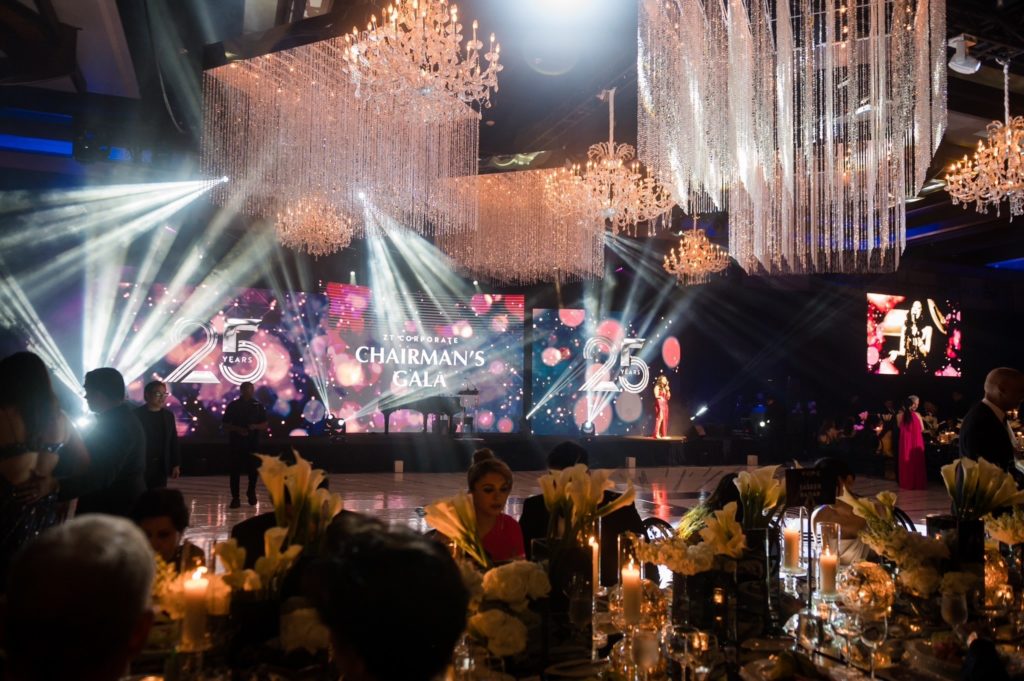 John Legend on stage at ZT Corporate's Chairman's Ball held at the Hilton Americas-Houston. (Photo by Composure Studios and Black Frame Photo)