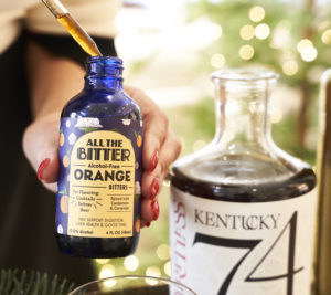 Zero-proof Manhattans are a breeze with Spiritless Kentucky 74 and All the Bitters orange bitters on hand. Photo by Brian Hutson, The Elevated Elixir.