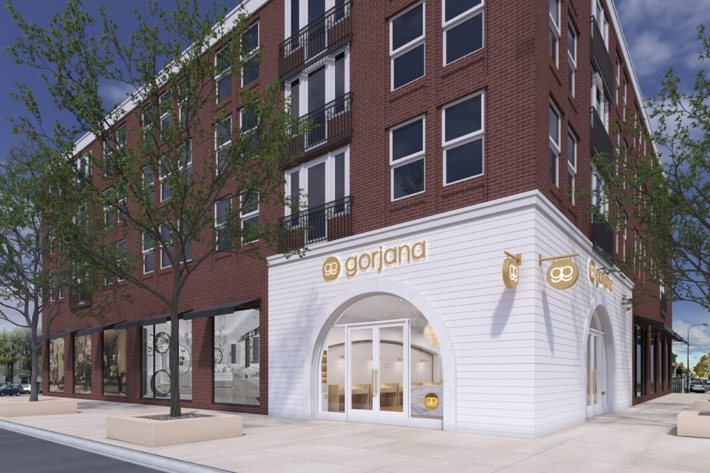 gorjana arrived in November at 3699 McKinney Avenue, in Dallas' West Village.