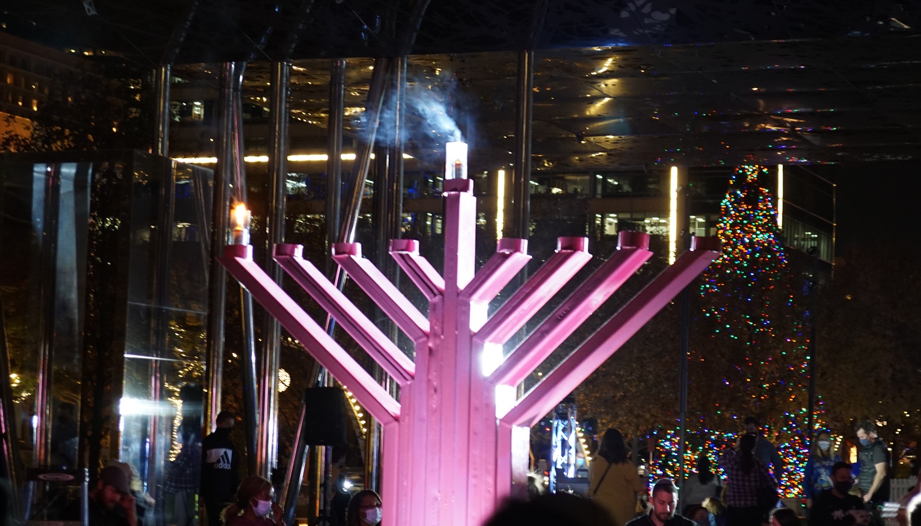 Klyde Warren Park Chanukah