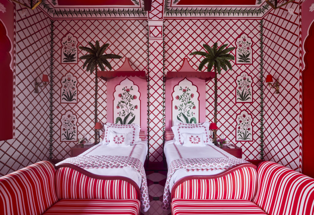 A twin room is a hallucinogenic riposte to minimalism. (Photo by Ashish Sahi)