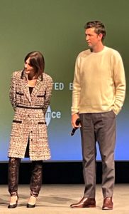 Emilia Jones and Nicholas Braun