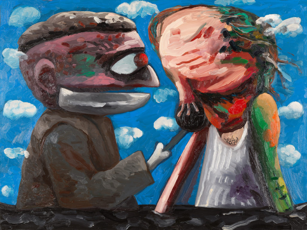 Dana Schutz’s "The Interview," 2020, at the Louisiana Museum of Modern Art, Denmark (Courtesy Louisiana Museum of Modern Art, copyright Dana Schutz)